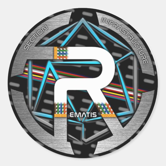 AUTOCOLLANT REMATIS ラウンドシール (正面)