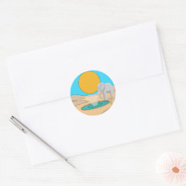 Autocollant souvenir pour fête d'anniversaire sur  ラウンドシール