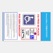 autocollant STATION 長方形シール (正面)