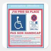 autocollant stationnement2 スクエアシール (正面)