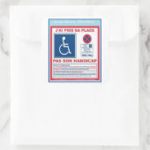 autocollant stationnement2 スクエアシール (バッグ)