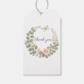 Autocollant thank you floral ギフトタグ (正面)