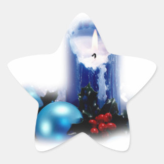 Autocollants bougie de Noël 星シール