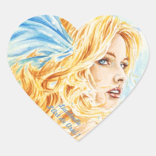 Autocollants "Coeur d'Aurore" ハートシール (正面)