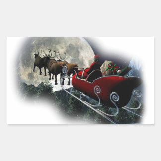 Autocollants Père Noël 長方形シール