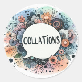 Autocollants ronds classiques ラウンドシール