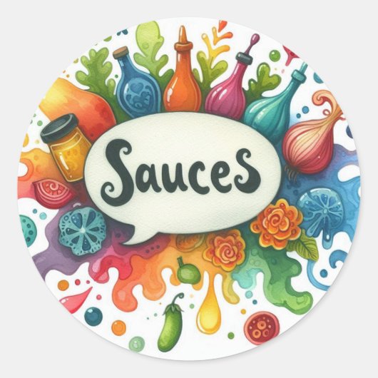 Autocollants ronds classiques ラウンドシール (正面)