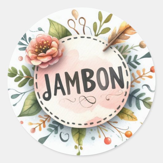 Autocollants ronds classiques ラウンドシール (正面)