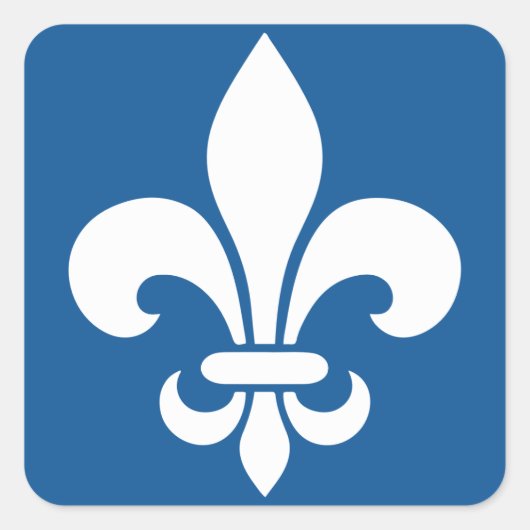 AutocollantX20 Fleur de lys français métal antique スクエアシール (正面)