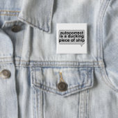 Autocorrectの愚かな最低 缶バッジ (インサイチュ)