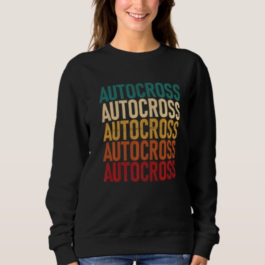 Autocross Car Racing Motorsport Apparel  スウェットシャツ (正面)