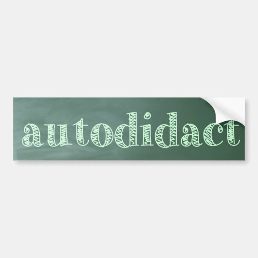 autodidact バンパーステッカー (正面)
