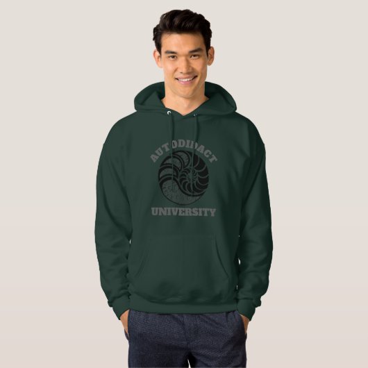 AUTODIDACT UNIVERSITY Men's Hoodie Sweatshirt パーカ (正面フル)