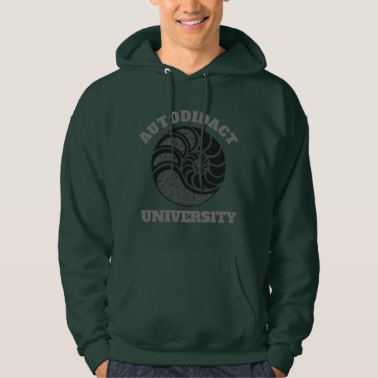 AUTODIDACT UNIVERSITY Men's Hoodie Sweatshirt パーカ (正面)