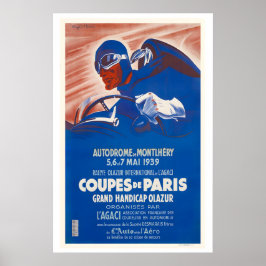 Autodrome of Montlhery France Automobile Rally ポスター