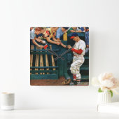 Autographセッション スクエア壁時計 (ホーム)