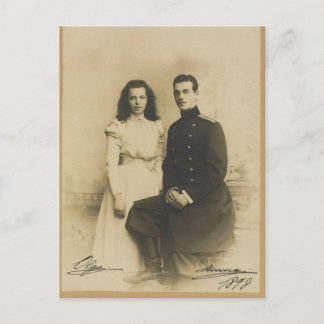 AUTOGRAPHS Michael & Olga Romanov – ロシア ポストカード