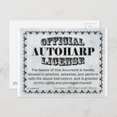 Autoharpライセンス ポストカード (正面/裏面)