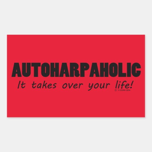 Autoharpholicが長方形貼りシールを引き継ぐ 長方形シール (正面)