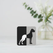 Automatische Doggen Visitenkarten スクエア名刺 (スタンド正面)