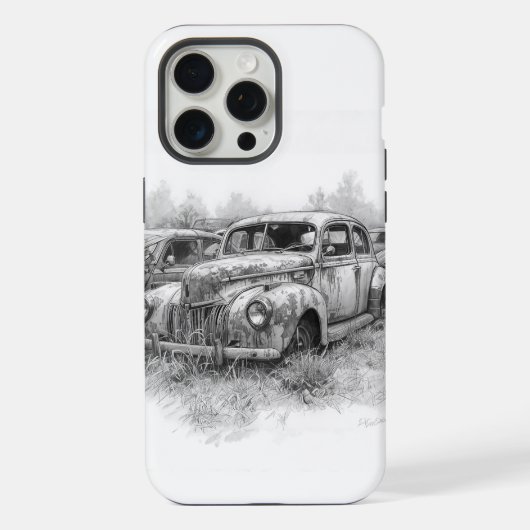 AUTOMOBILE ART iPhoneケース (裏面)