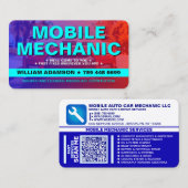 AUTOMOTIVE CAR REPAIR SERVICES | MOBILE MECHANIC 名刺 (正面/裏面)
