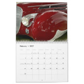 Automotive Close-Up Calendar カレンダー (2月 2027)