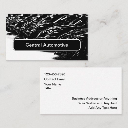 Automotive Cool Business Cards Design 名刺 (正面/裏面)