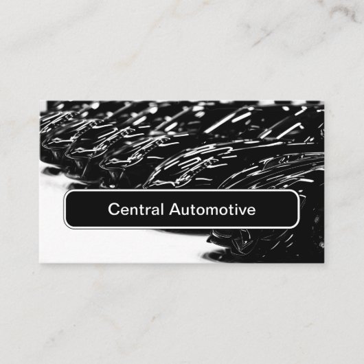 Automotive Cool Business Cards Design 名刺 (正面)
