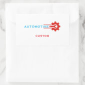 Automotive Gear Logo 長方形シール (バッグ)