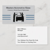 Automotive Glass Repair Replacement Business Cards 名刺 (正面/裏面)