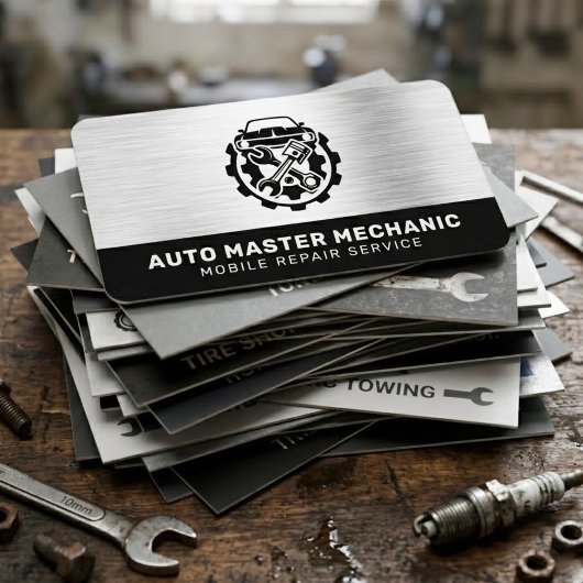 AUTOMOTIVE REPAIR SERVICE | CAR / AUTO MECHANIC 名刺