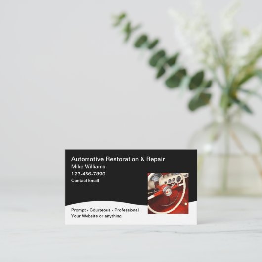 Automotive Restoration And Sales 名刺 (スタンド正面)