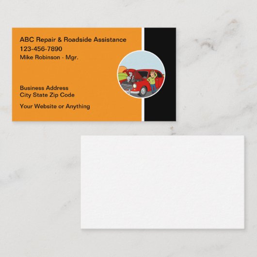 Automotive Services And Mobile Repair  名刺 (正面/裏面)