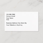 Automotive Services Business Cards Design 名刺 (裏面)