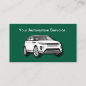 Automotive Services Business Cards Design 名刺 (正面)