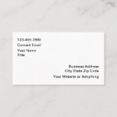 Automotive Services Simple Business Cards 名刺 (裏面)