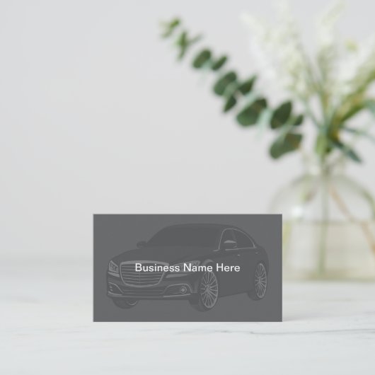 Automotive Theme Business Card Design 名刺 (スタンド正面)