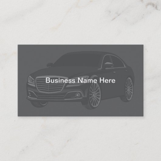 Automotive Theme Business Card Design 名刺 (正面)