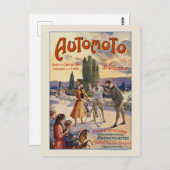 Automoto St. Etienne Vintage Poster 1905 ポストカード (正面/裏面)