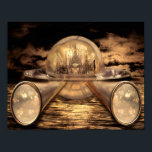 Autonomous Pod ポスター<br><div class="desc">Futuristic City by the artist Liquid Part of the "Liquid Metropolis" Series</div>
