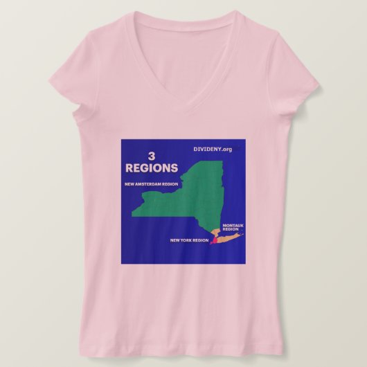 Autonomous Regionsの女性のシャツ Tシャツ (デザイン正面)