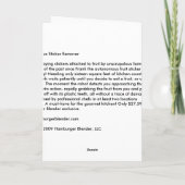 Autonomous Stecler Remover:グリーティングカード カード (裏面)