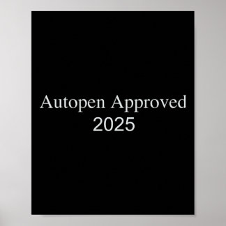 Autopen認証済み 2025 ポスター