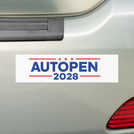 AUTOPEN 2028 バンパーステッカー (車上)