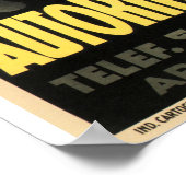 AUTORIMESSA VITTORIA Padovaイタリアヴィンテージカー ポスター (角)