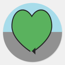 Autoromantic Pride Flag  ラウンドシール