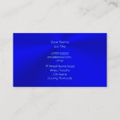 Autosalesの氷青くクラシックな自動車、クロム一見 名刺 (裏面)