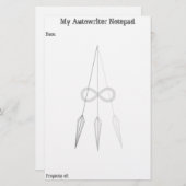 Autowriterメモ帳 便箋 (正面/裏面)