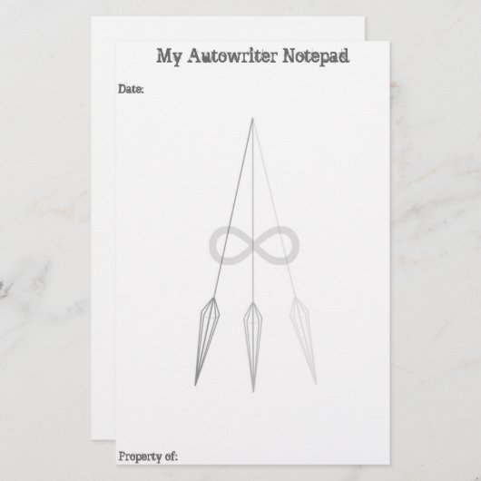 Autowriterメモ帳 便箋 (正面/裏面)